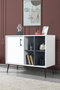 Hanah Home Şile 4112 Consola Blanco y Antracita